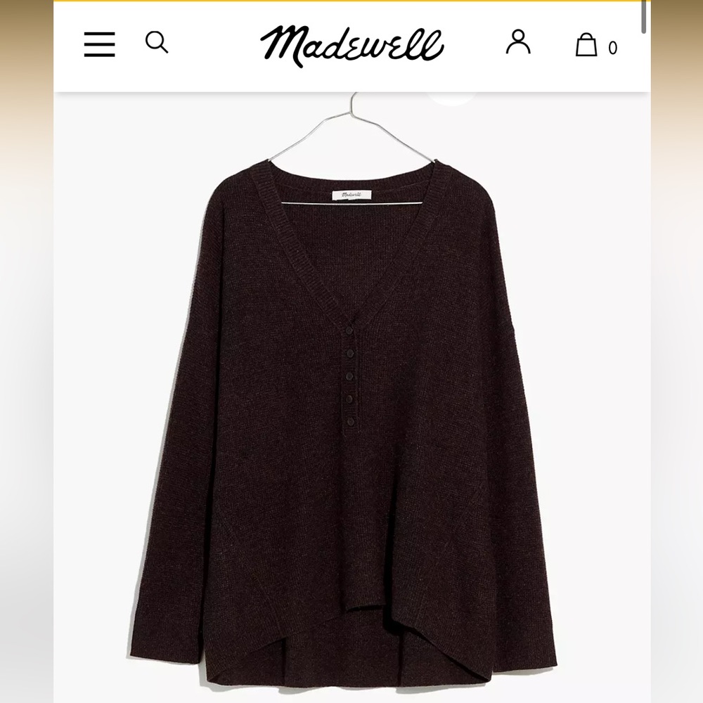 Madewell Waffle Henley Sweater